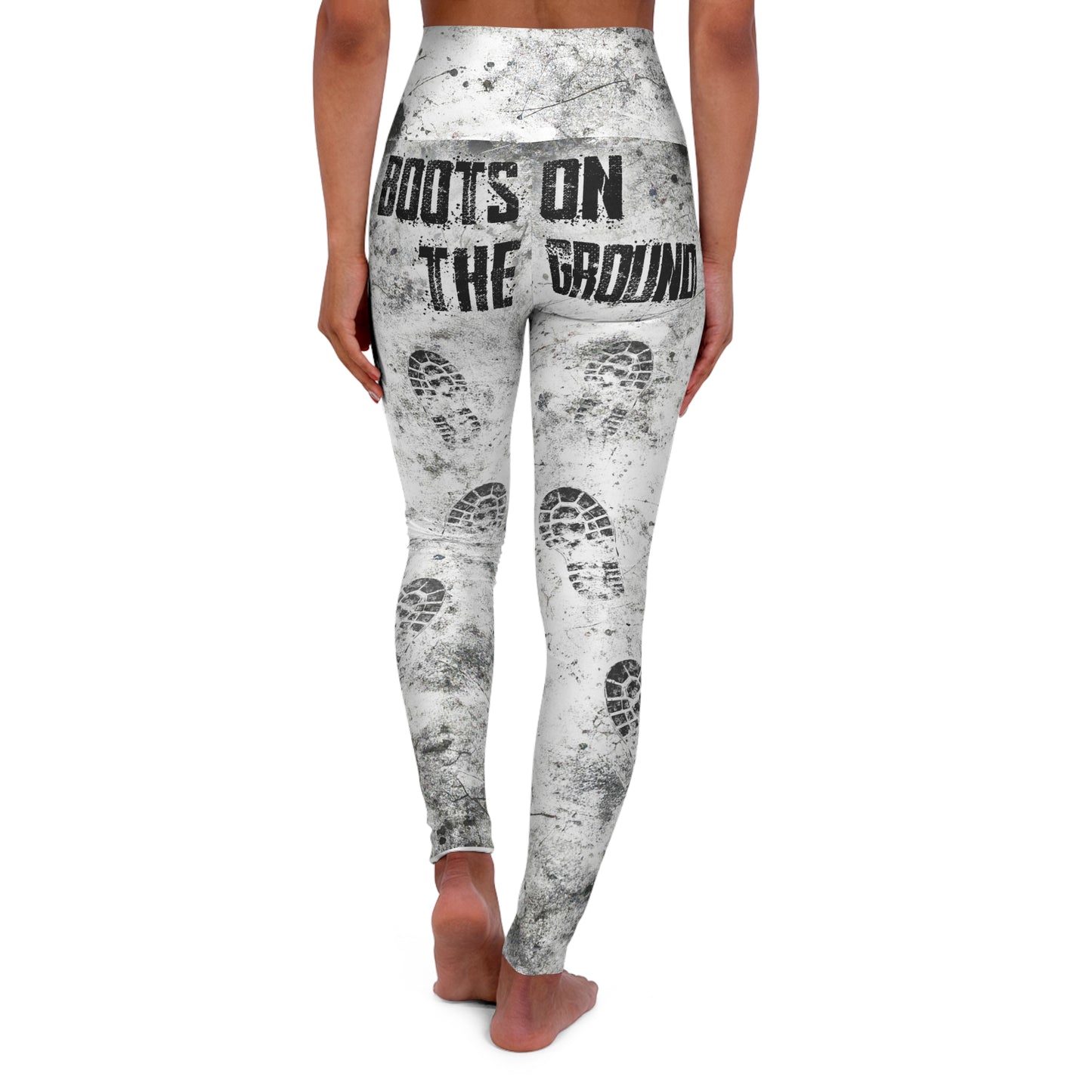 “Boots on the Ground” Pink High-Waist Yoga Leggings | Mafia Line Dancers