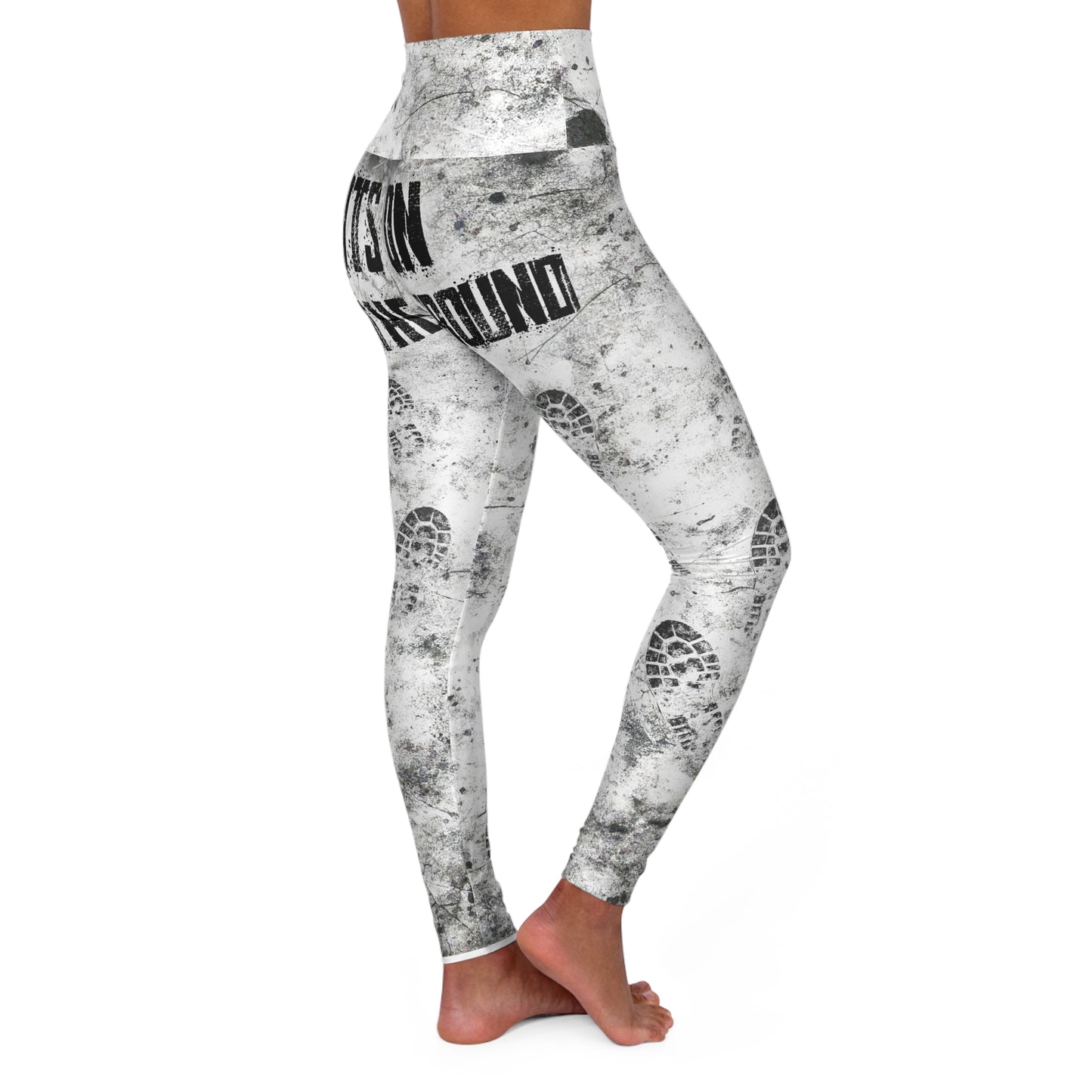 “Boots on the Ground” Pink High-Waist Yoga Leggings | Mafia Line Dancers